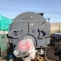 轉讓現貨售一臺二手六噸燃氣蒸汽鍋爐,安陽福士得鍋爐廠生產