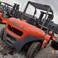 轉讓二手叉車合力杭叉5噸三門架4.5米