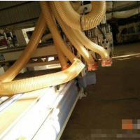 出售二手木工設備四工序開料機雙面刨拉絲機多排鉆多片鋸高頻組框