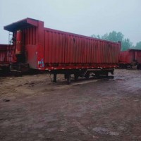 轉讓二手8.5米后翻半掛車  13米側翻半掛車手續齊全