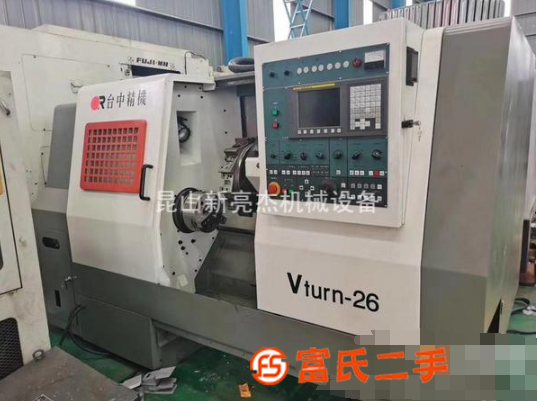 轉(zhuǎn)讓便宜處理臺中精機Vturn-26數(shù)控二手車床