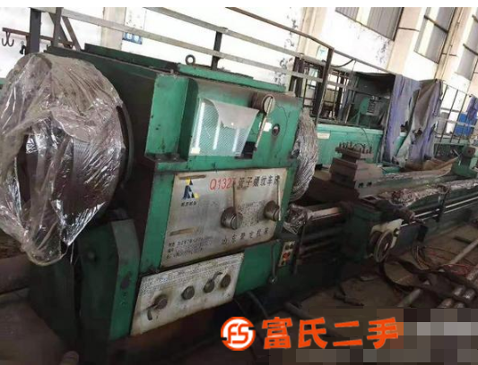 安裝少用低價轉讓二手山東聚龍Q1327管子螺紋車床二手管螺紋