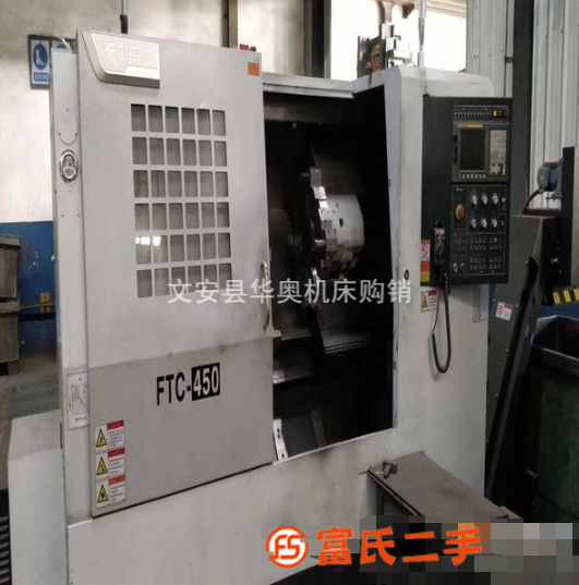 轉(zhuǎn)讓廠家處理抵賬機(jī)[友佳450數(shù)控斜身車]二手?jǐn)?shù)控斜身車12