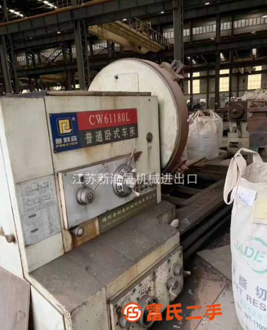 轉(zhuǎn)讓機(jī)械廠急售二手[德州普利森CW61180L臥式車(chē)床]
