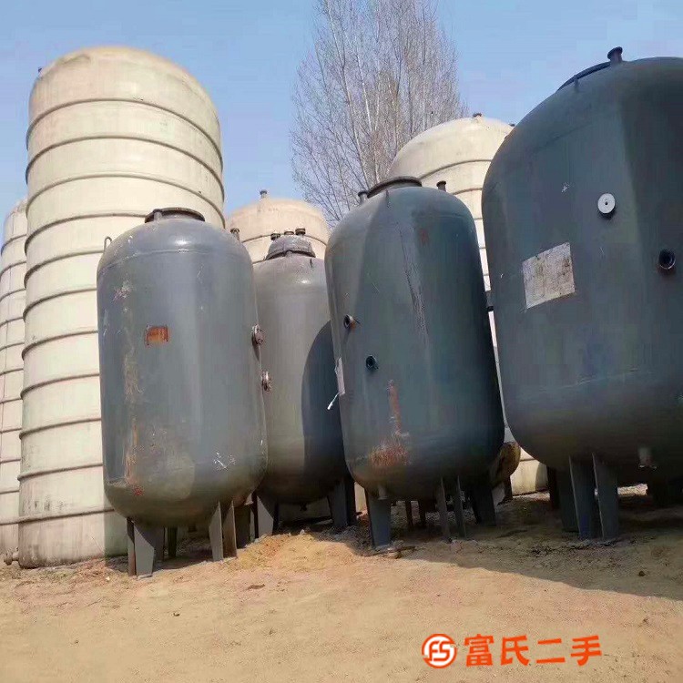 二手5立方搪瓷儲罐 化工搪玻璃儲存罐