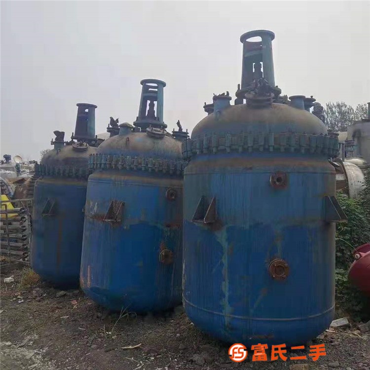 二手搪瓷反應(yīng)釜 3噸搪瓷反應(yīng)釜 蒸汽加熱