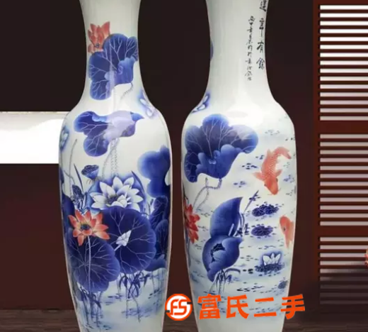 景德鎮陶瓷花瓶擺件客廳插花仿古瓷器家居電視柜裝飾