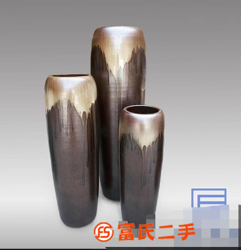 景德鎮陶瓷器仿古手工三件套花瓶花插擺件家居時尚