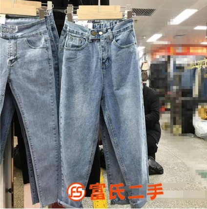 雜款韓版牛仔褲幾元批發擺攤趕集女牛仔褲哪里有批發