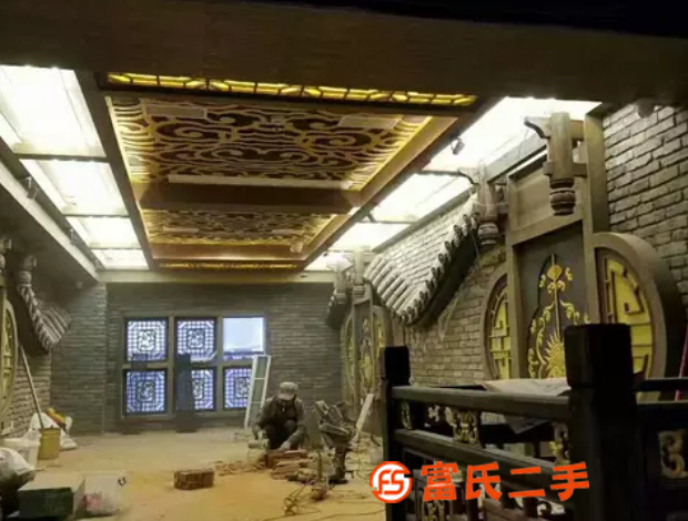 四川仿古花窗博古架廠家實(shí)木雕花掛件中式屏風(fēng)