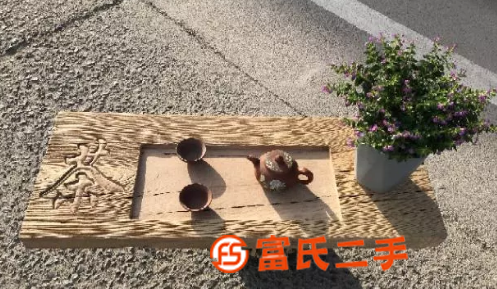 精品榆木茶托，百年風(fēng)化，紋理清晰，美觀大方，古樸典雅，復(fù)古裝