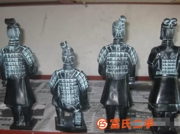 陜西特色青銅工藝品，西安純銅兵馬俑銷售，四件套禮盒