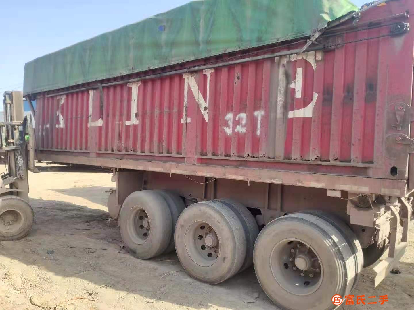 出售二手8米平板自卸后翻，全輪胎，原車手續