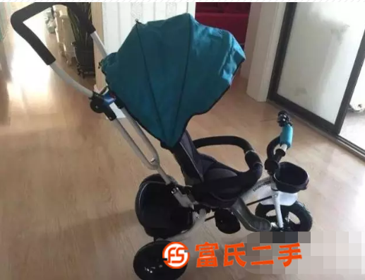 寶仕兒童三輪車腳踏車1-3-5歲折疊轉向嬰兒手推車