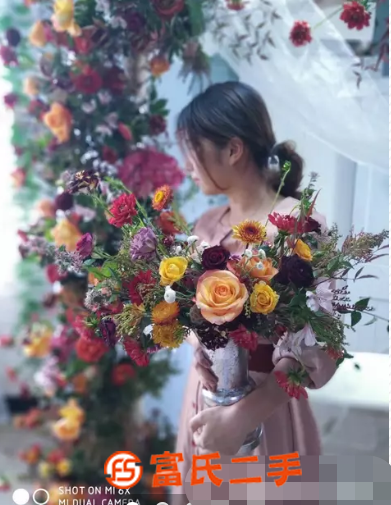 深圳眾冠花藝培訓，插花 花束婚慶花藝 開業花籃