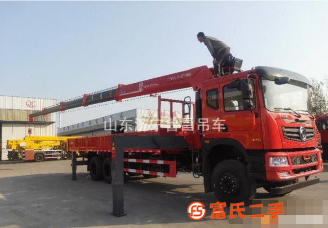 轉讓16噸凱馬汽車吊上牌可分期抓木機
