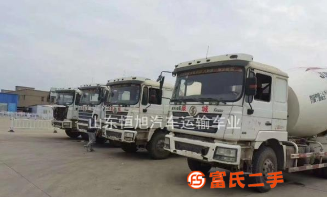 二手混凝土攪拌車 轉讓14年德龍大12方商混攪拌罐車 可提檔