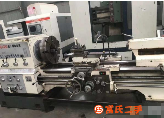 轉讓機械廠急售二手沈陽34100數控管螺紋車發那科系統