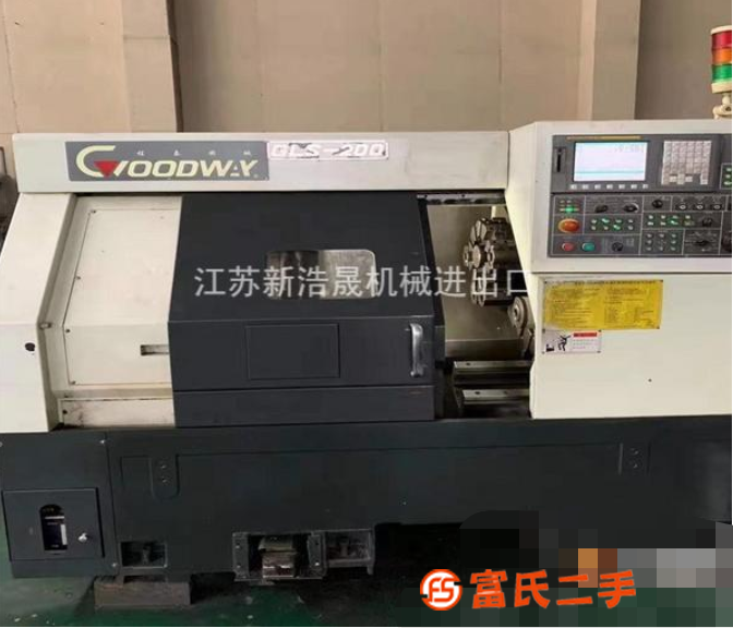 低價轉讓二手程泰GLS200數控斜身車床二手數控斜身車發那科