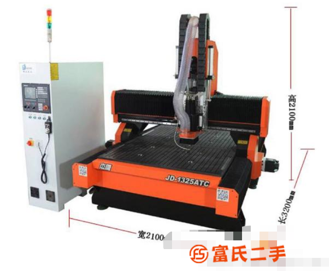 轉讓二手9kw直排換刀雕刻機迷你字加工中心木工開料機