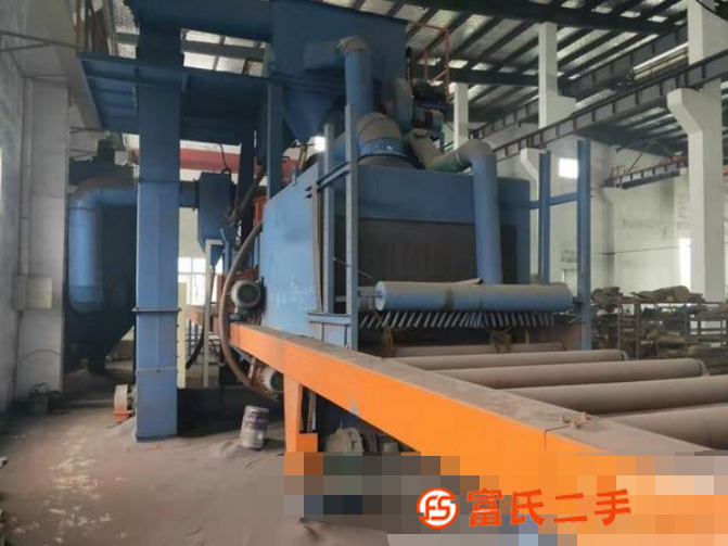 出售鋼板專用拋丸機門口1.5?0.6米6個15kw拋頭脈沖除