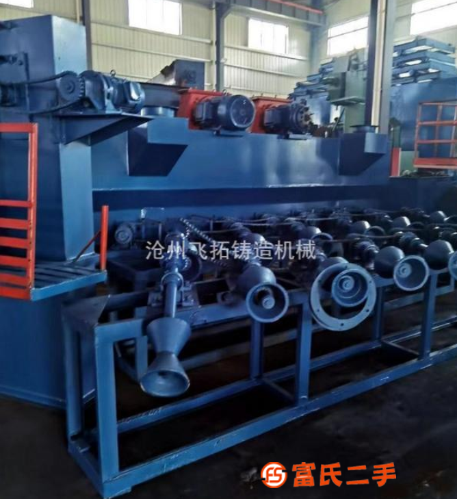 轉讓300鋼管外壁拋丸機 噴砂機 打砂機 2個11千瓦的拋頭