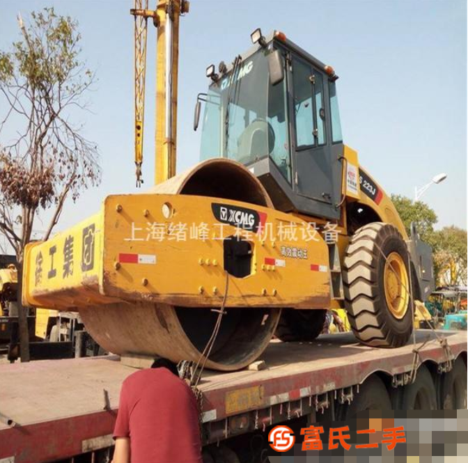 單鋼輪震動二手徐工20噸壓路機轉讓、自用二手壓路機原版漆