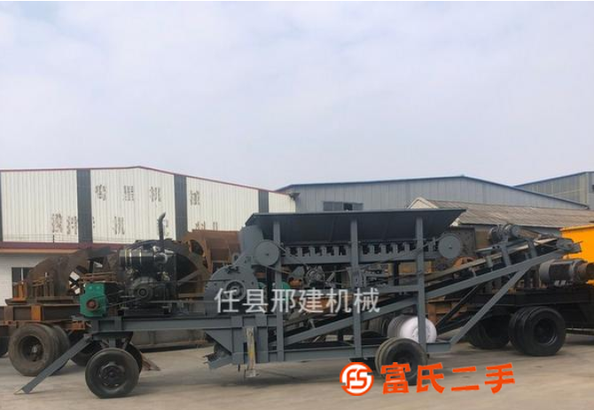 轉(zhuǎn)讓移動(dòng)建筑垃圾鵝卵石花崗巖風(fēng)化石水泥路面青石破碎機(jī)制砂機(jī)制
