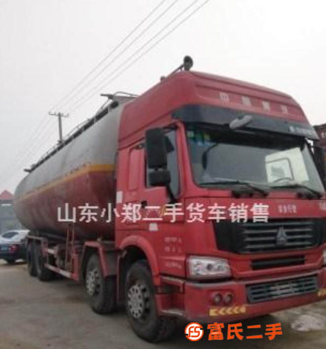 轉讓二手東風天龍前四后八水泥罐車45立方雷諾350馬力