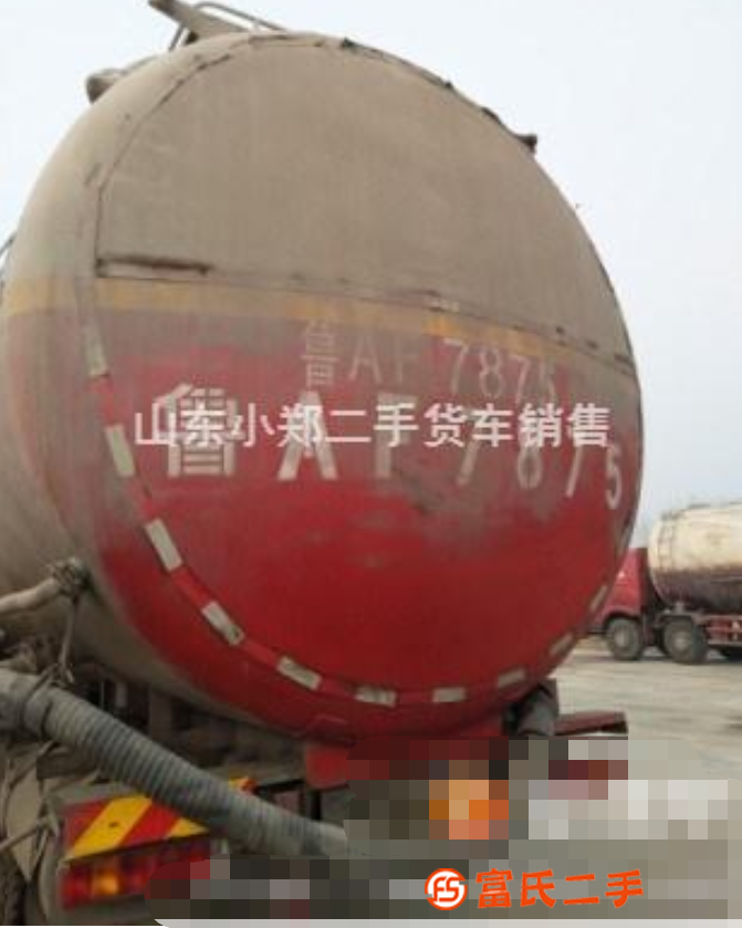 轉讓二手東風天龍前四后八水泥罐車45立方雷諾350馬力 手續