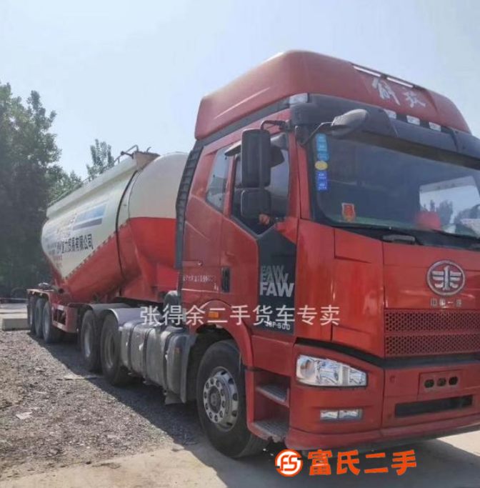 出售一批二手解放j6東風天龍歐曼陜汽德龍水泥罐車手續齊全