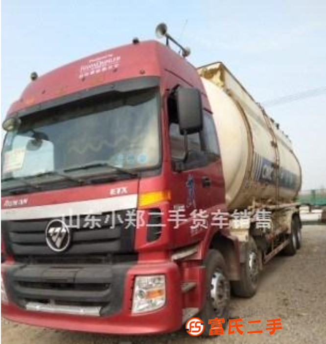 轉讓二手歐曼ETX前四后八水泥罐車48立方 原車手續 包提檔