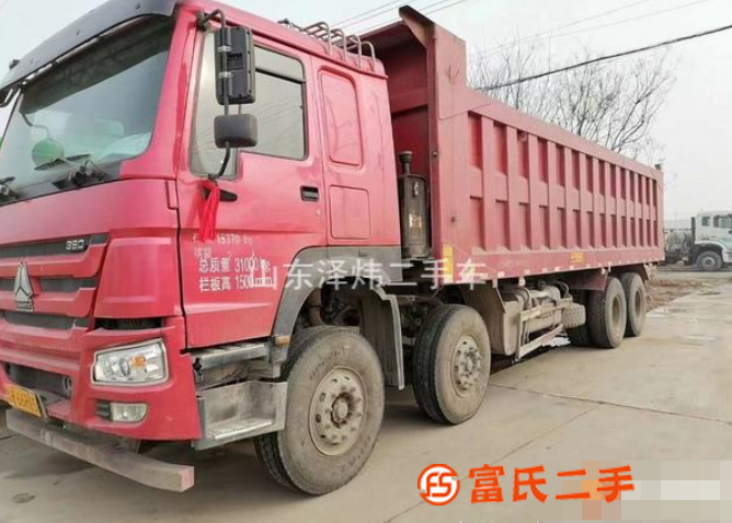 二手前四后八自卸車轉讓國五可分期大箱高度1.5米包提檔過戶