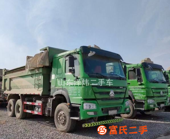 二手豪沃環保型自卸車轉讓國五可分期大箱高度1+5米包提檔過戶