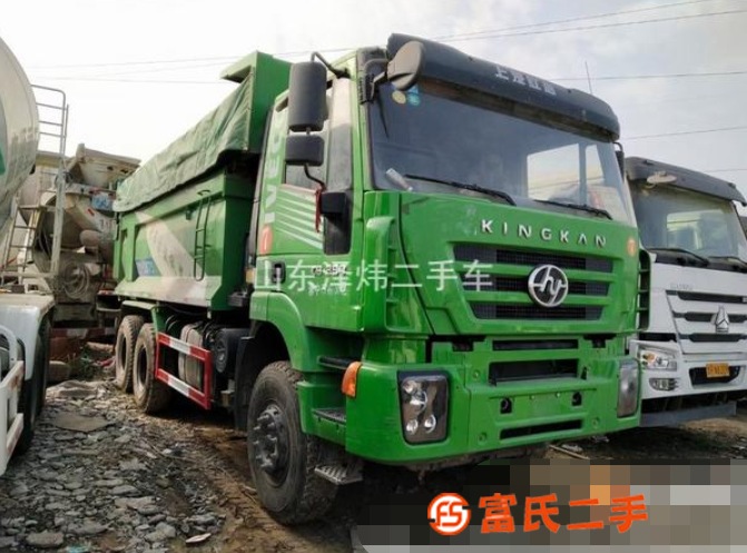 二手19年紅巖金剛環保型自卸車轉讓國五可分期