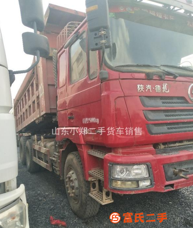 轉讓二手陜汽德龍F3000后八輪自卸車6.2米340馬力 包