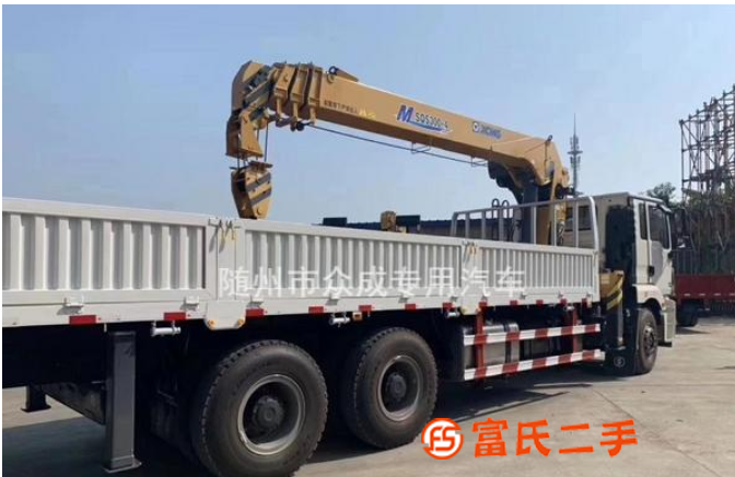 轉讓二手隨車吊 陜汽后八輪隨車吊
