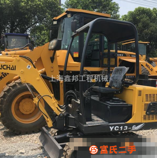轉(zhuǎn)讓二手玉柴13 18微型挖溝機