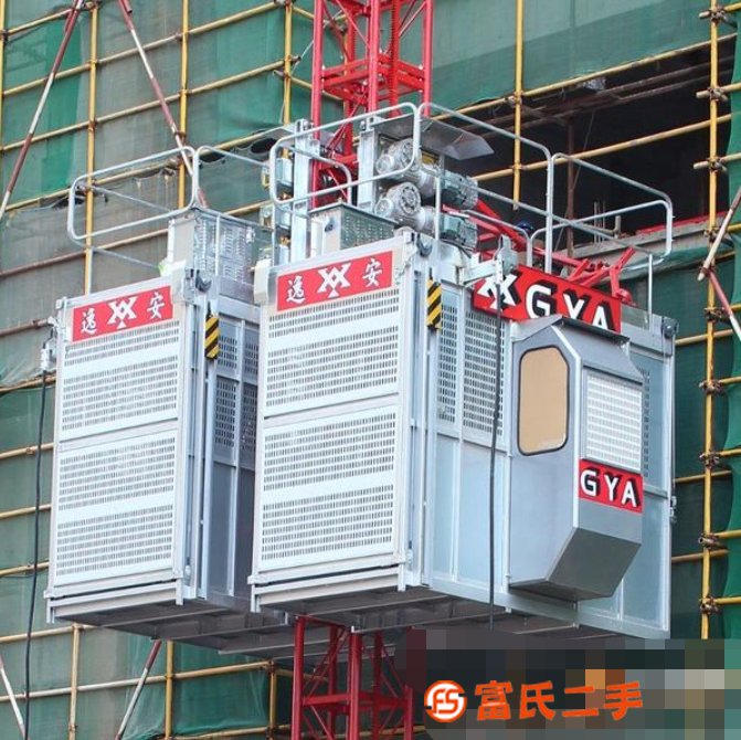 出售逸安生產廠家雙籠施工升降機 建筑工地人貨施工電梯價格低