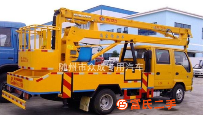 轉讓低價處理藍牌高空作業車 升降平臺車 可分期