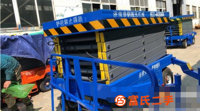 轉讓升高8m10m12m移動式升降機液壓升降平臺剪叉式升降機