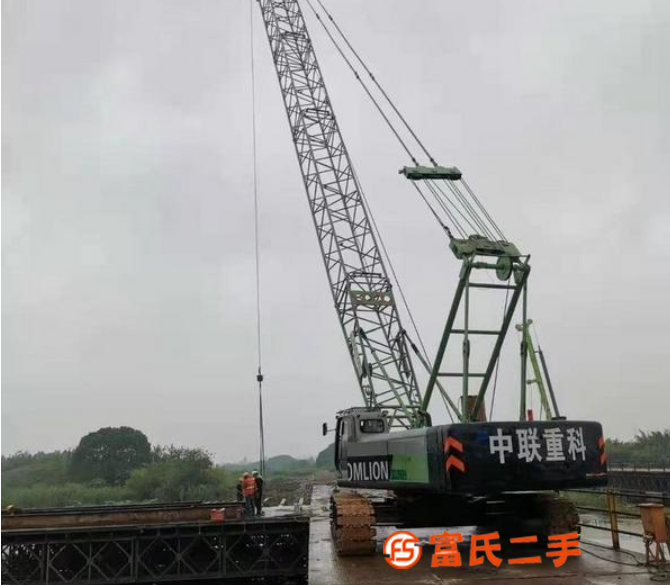 轉讓08年中聯80噸履帶吊，主臂48米手續齊全，廢鐵價高