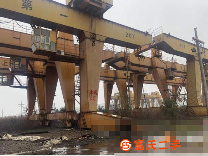 出售雙梁主粱門式起重機32噸跨度35各懸8+8