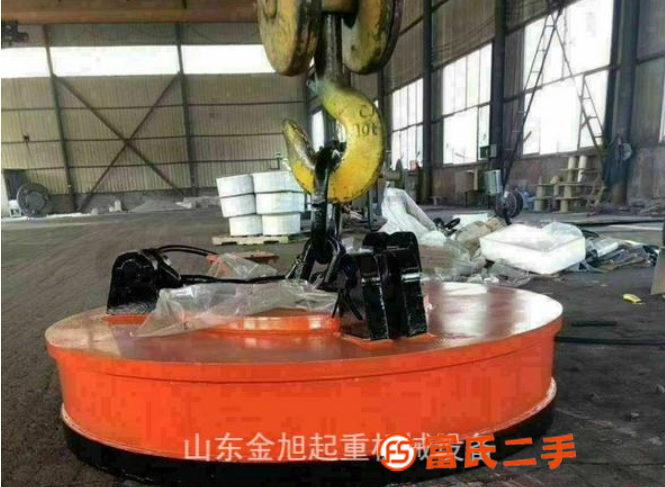 出售直徑一米八高頻強(qiáng)磁電磁吸盤，自重3.5噸，厚度30公分