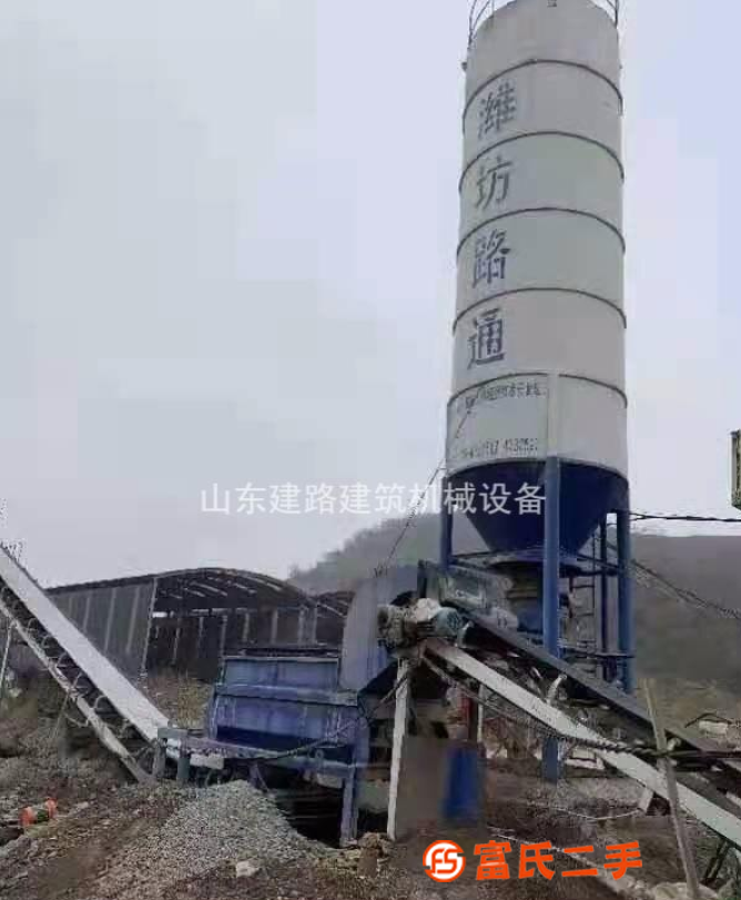 出售19年濰坊路通600穩(wěn)定土拌合站一套