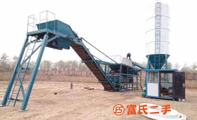 出售二手600型穩定土拌合站,不含水泥倉包正常運轉