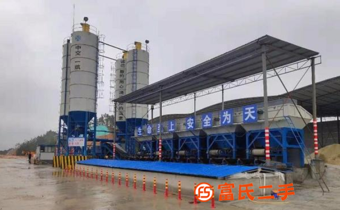 出售二手穩定土拌合站不含水泥倉包運轉