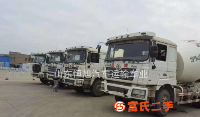 二手混凝土攪拌車 轉讓14年德龍大12方商混攪拌罐車 可提檔