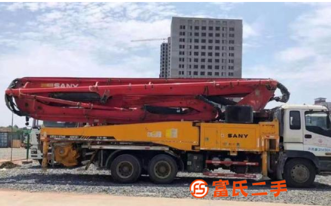 出售二手精品13年三一48米6節臂泵車,五十鈴三橋底盤,