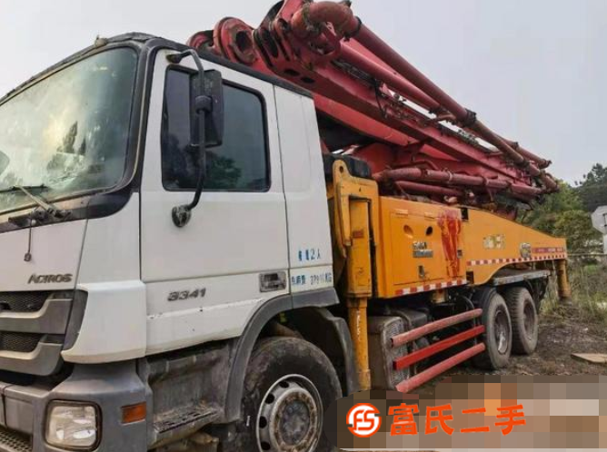 出售三一2014年10月奔馳49米泵車,C8系列剛下工地回來